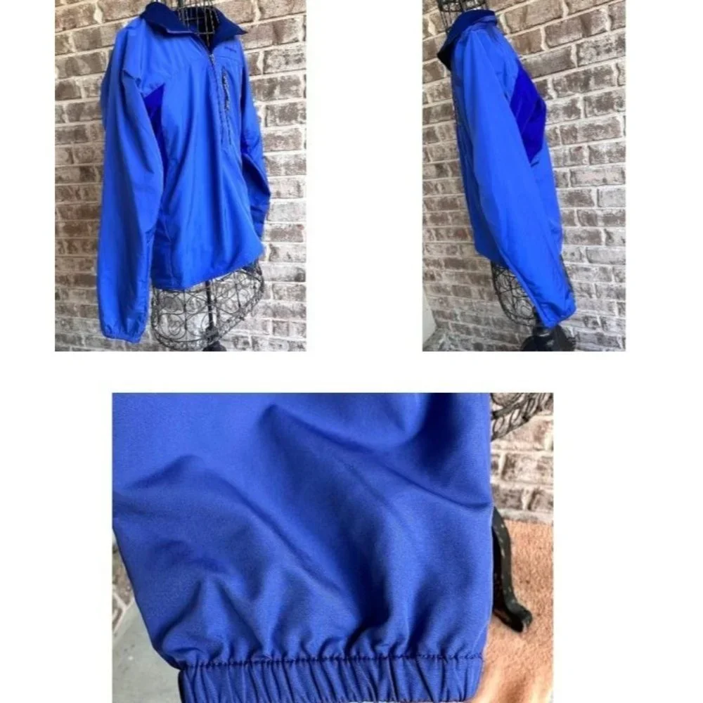Patagonia Windbreaker Rain Jacket Unisex Small Blue Stetch Panels Zippe… - Picture 6 of 12